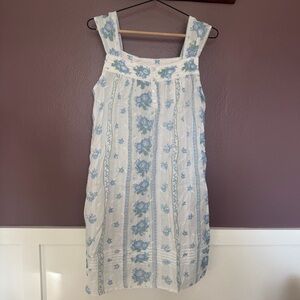 Shabby Chic Blue Floral Nightgown